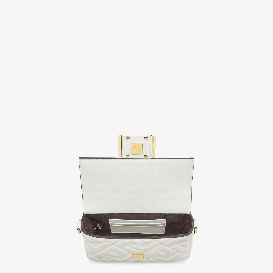 Bambini Fendi Accessori | Baguette Mini Bianco