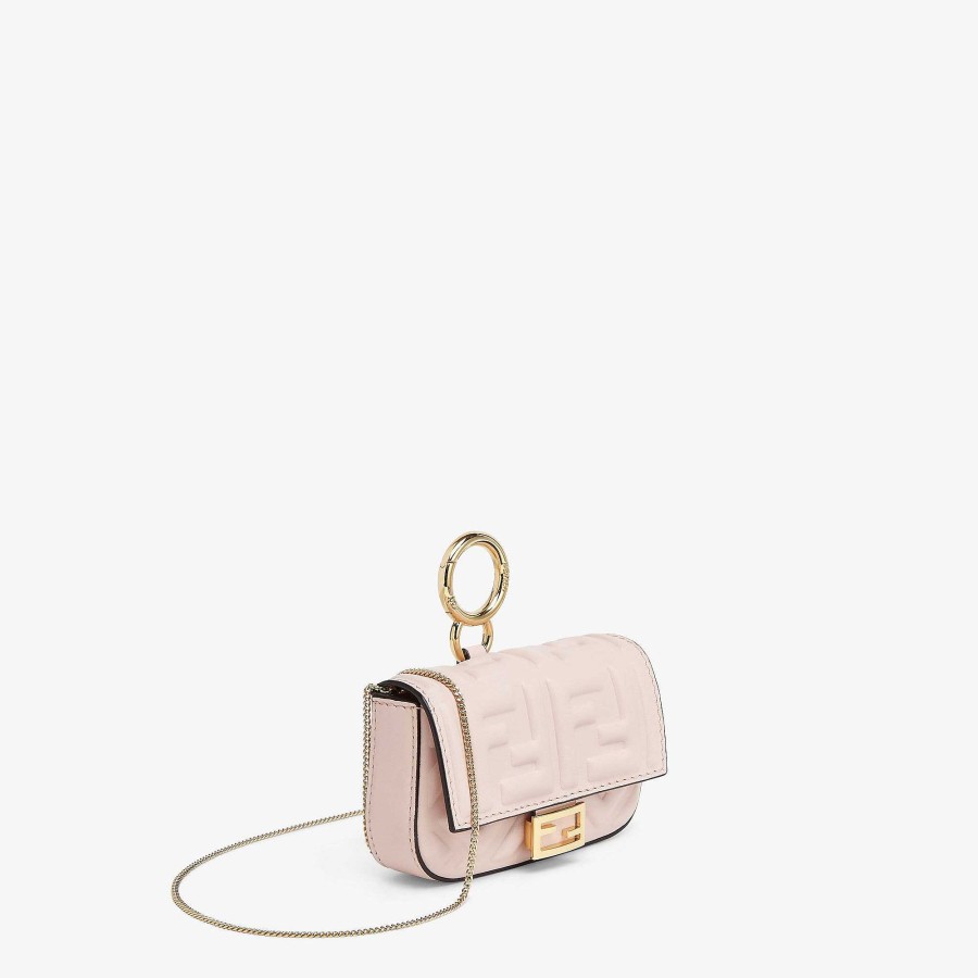 Bambini Fendi Accessori | Ciondolo Nano Baguette Rosa