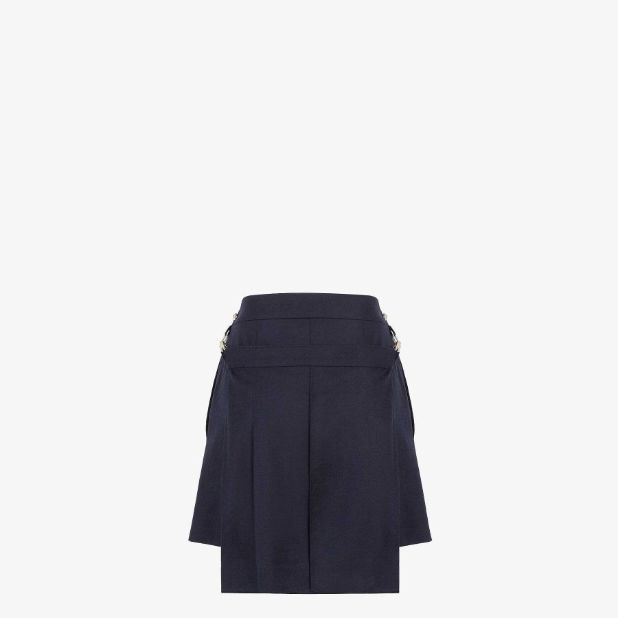 Donna Fendi Pantaloni E Pantaloncini | Pantaloncini Blu