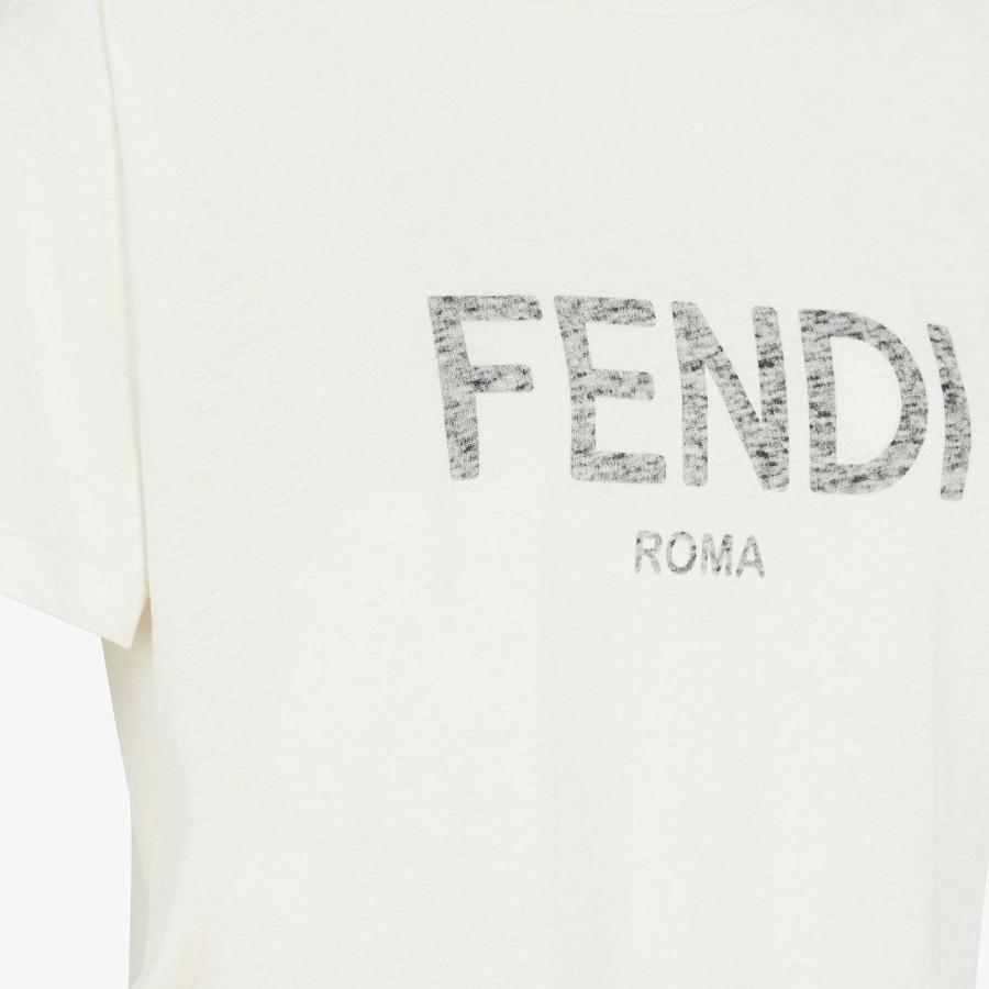 Donna Fendi T-Shirt E Felpe | Maglietta Bianco