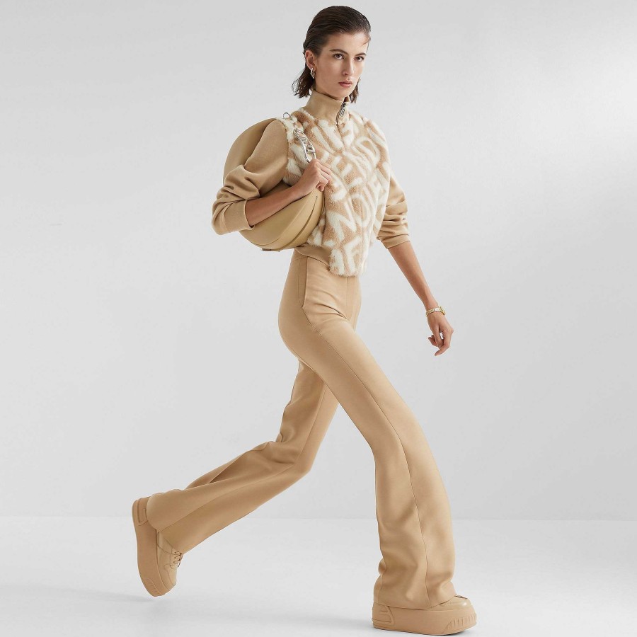 Donna Fendi Pantaloni E Pantaloncini | Pantaloni Beige