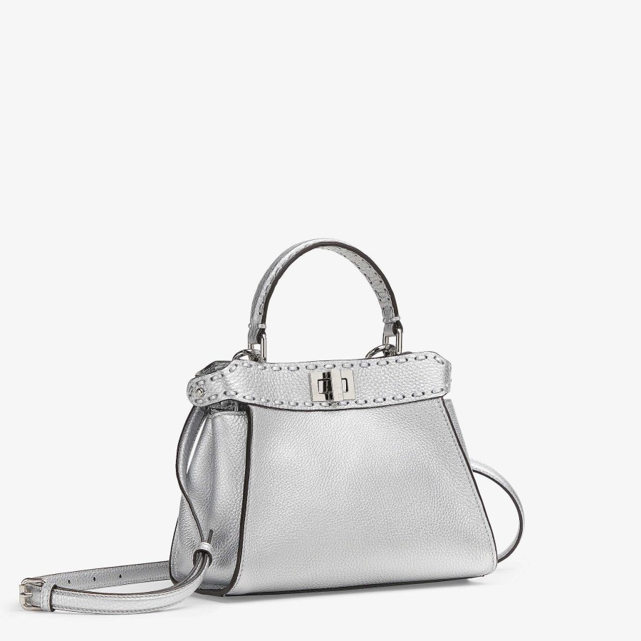 Donna Fendi Peekaboo | Peekaboo Mini Argento