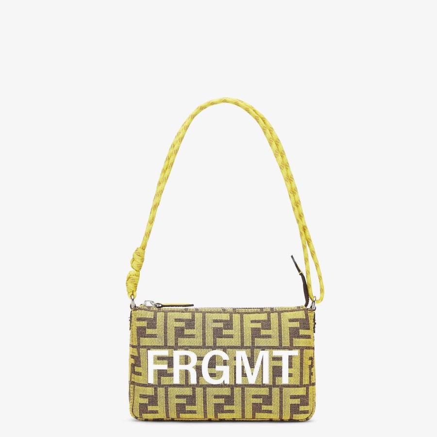 Donna Fendi Mini Borse | Custodia Per Baguette Giallo