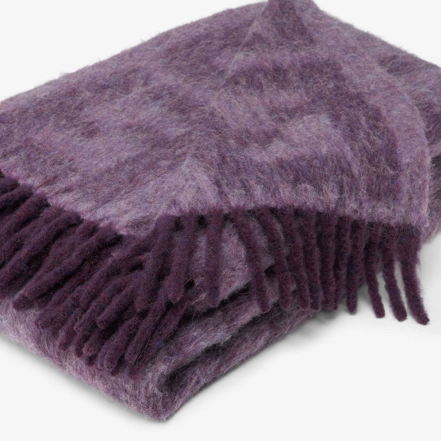 Uomo Fendi Sciarpe | Coperta Da Lancio Viola