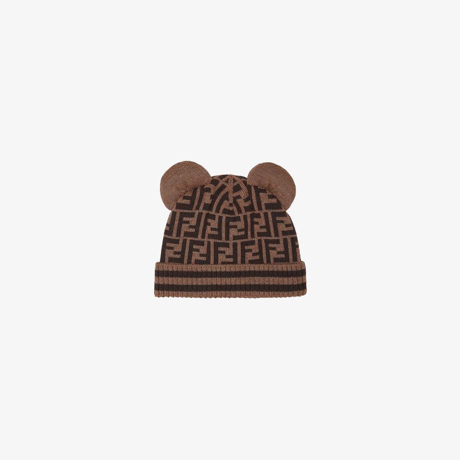 Bambini Fendi Accessori | Cappello Lavorato A Maglia Junior