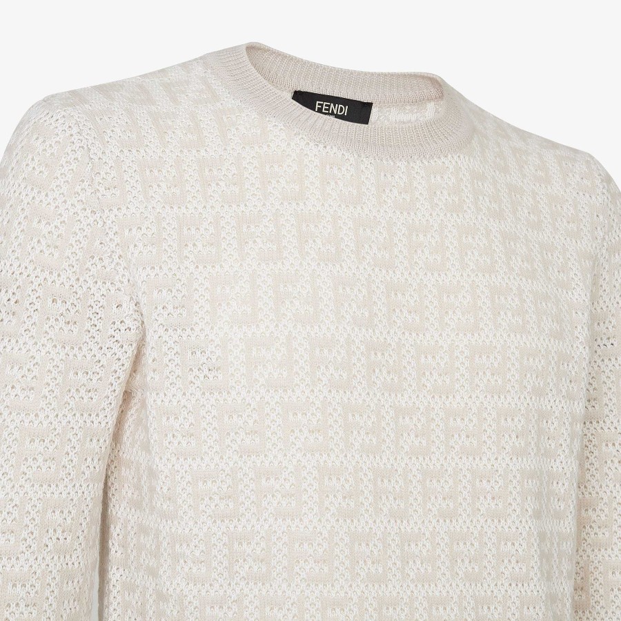 Uomo Fendi Maglieria | Maglione Beige