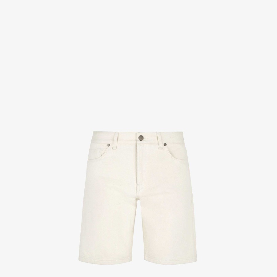 Uomo Fendi Pantaloni E Pantaloncini | Bermuda Bianco