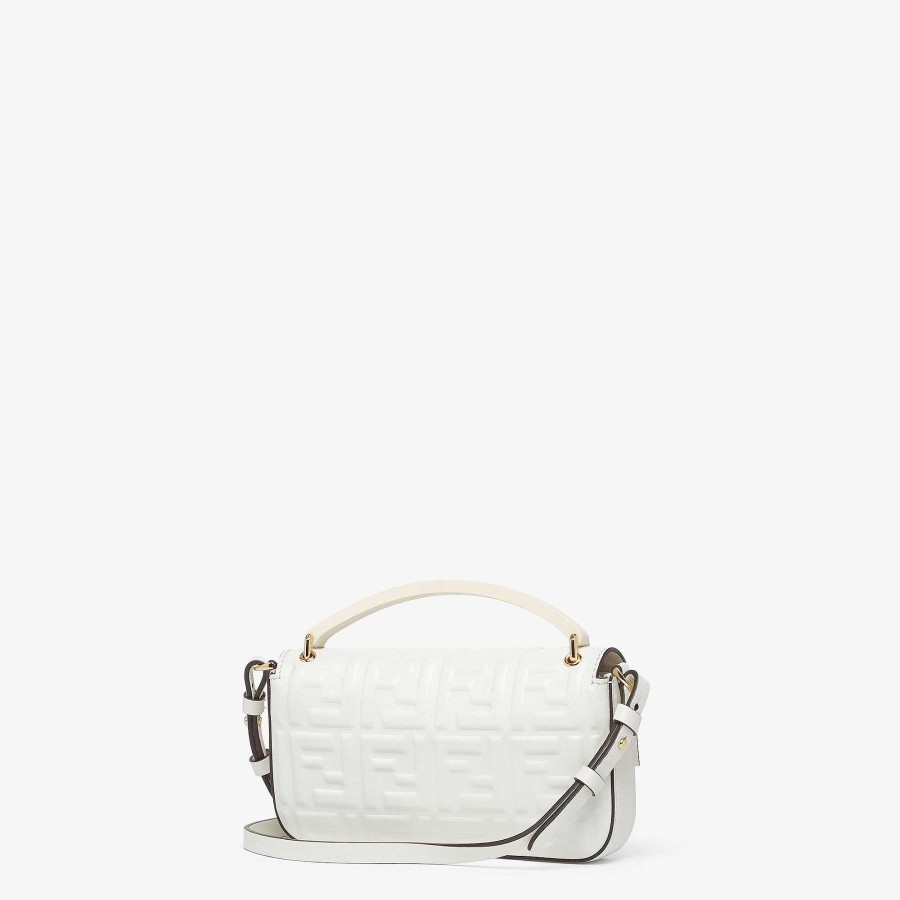 Donna Fendi Borse Mini | Custodia Per Telefono Baguette Bianco