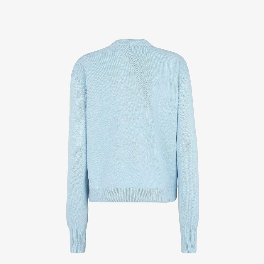 Donna Fendi Maglieria | Cardigan Azzurro