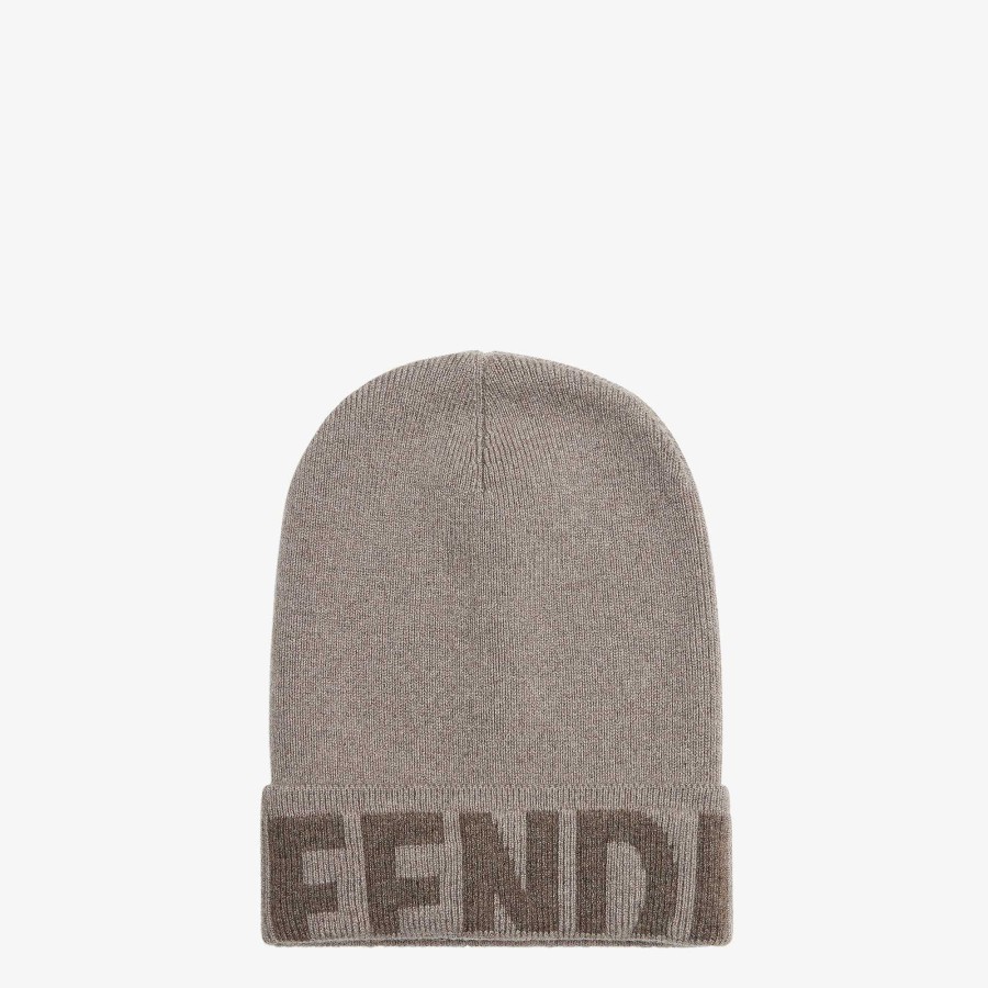 Donna Fendi Cappelli E Guanti | Berretto Grigio