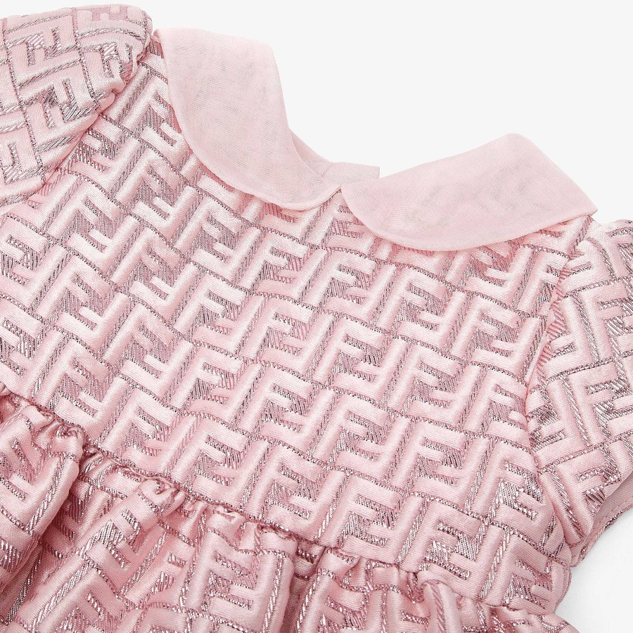 Bambini Fendi Neonata | Abito Da Bambino Rosa