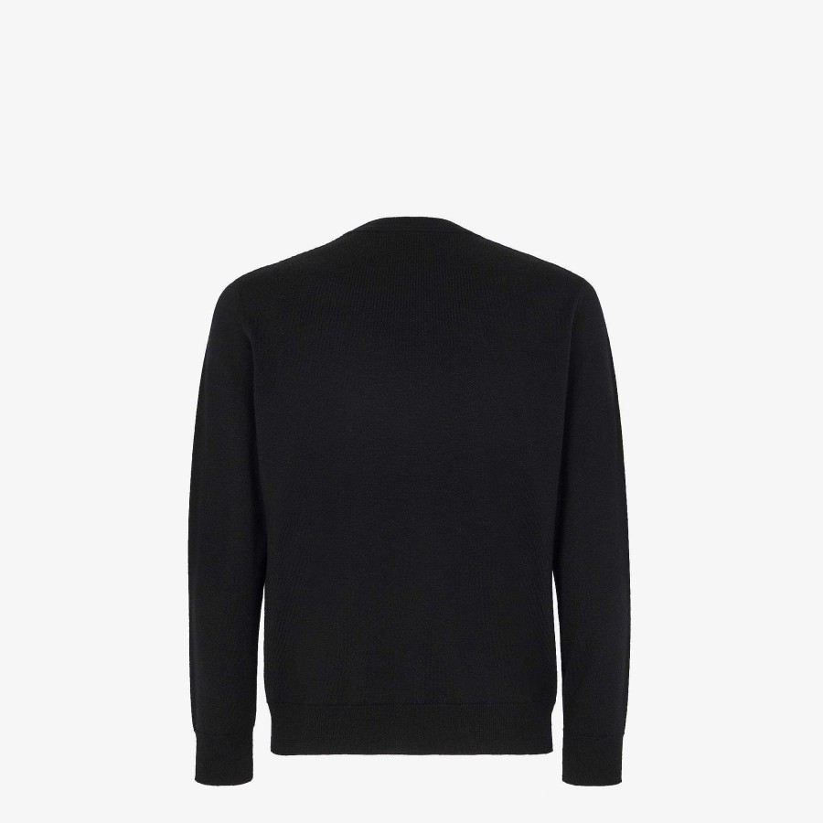 Uomo Fendi Maglieria | Maglione Nero