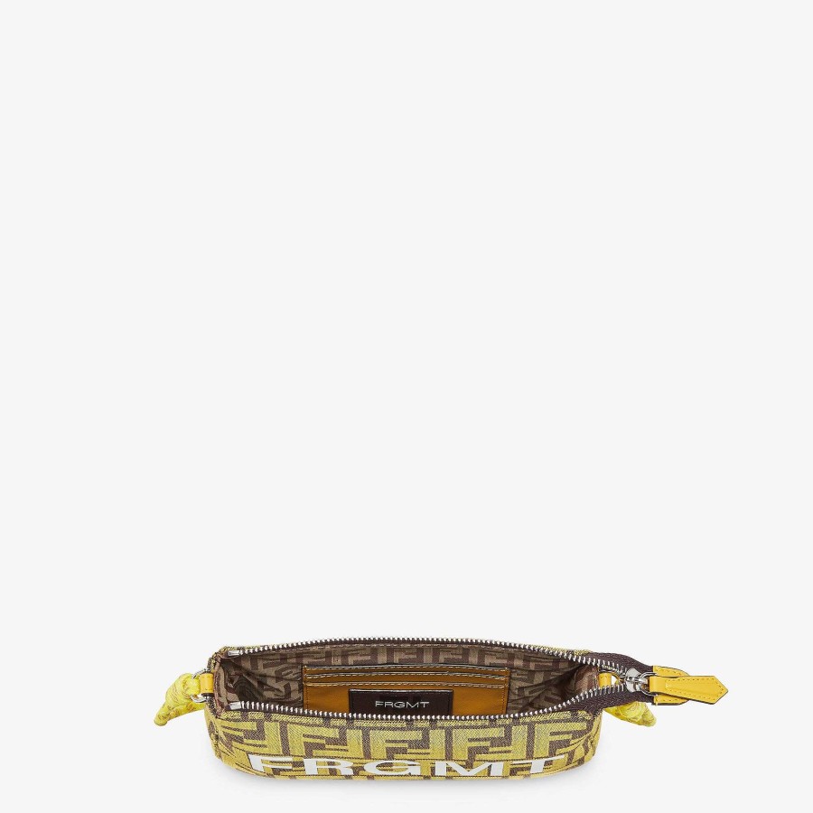 Donna Fendi Mini Borse | Custodia Per Baguette Giallo