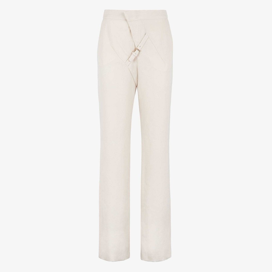 Donna Fendi Pantaloni E Pantaloncini | Pantaloni Bianco