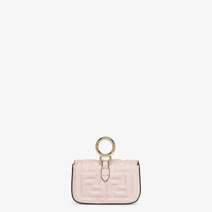 Bambini Fendi Accessori | Ciondolo Nano Baguette Rosa