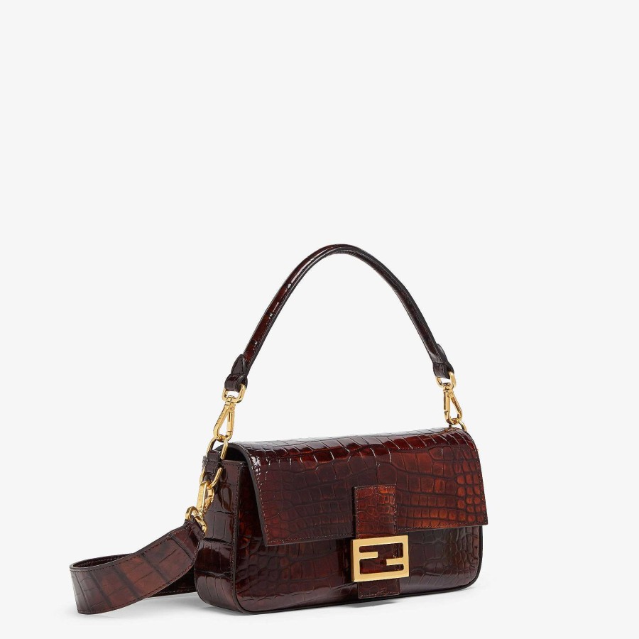 Donna Fendi Borse Esotiche | Baguette Marrone