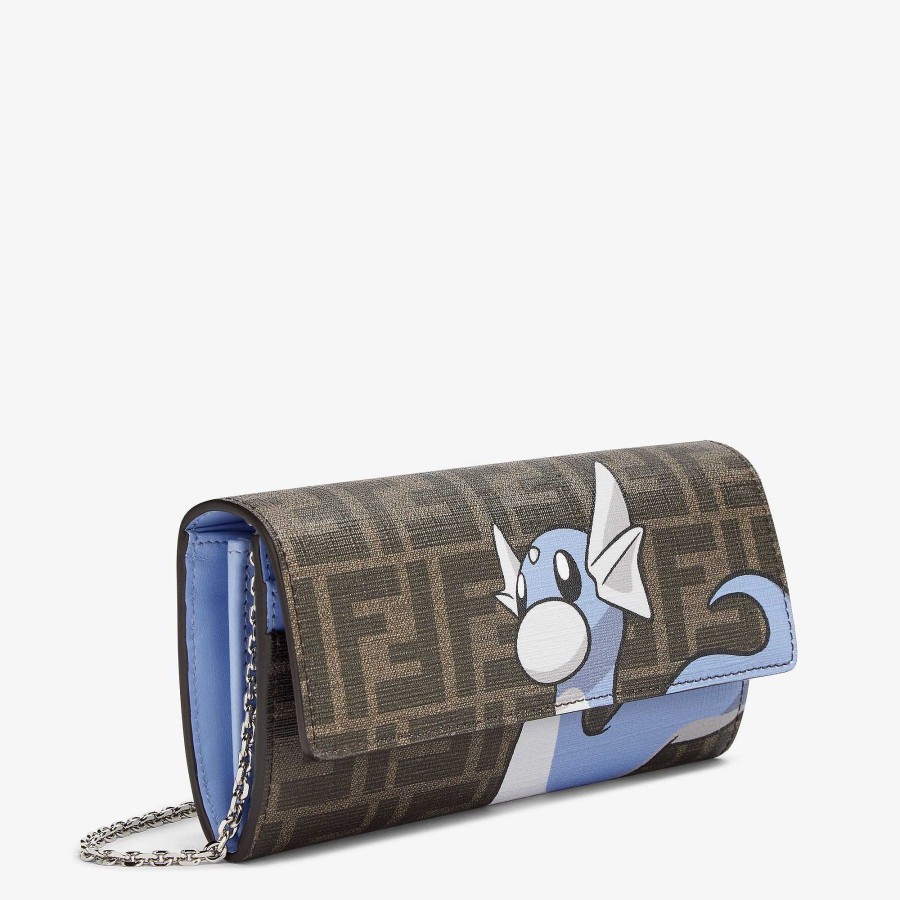 Fendi X Frgmt X Pokémon Fendi | Continentale Con Catena Marrone