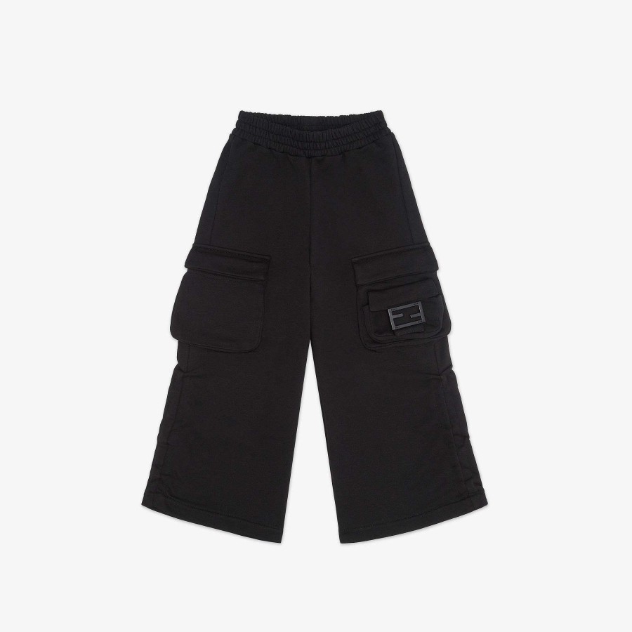 Bambini Fendi Abbigliamento | Pantaloni Junior Nero