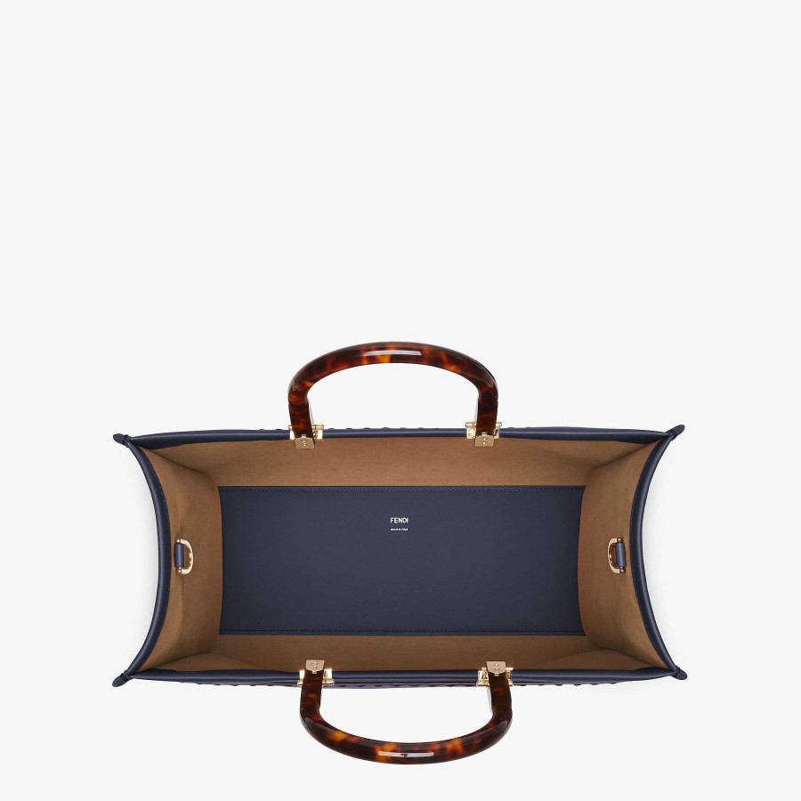 Donna Fendi Borse Tote | Fendi Sole Medio Blu