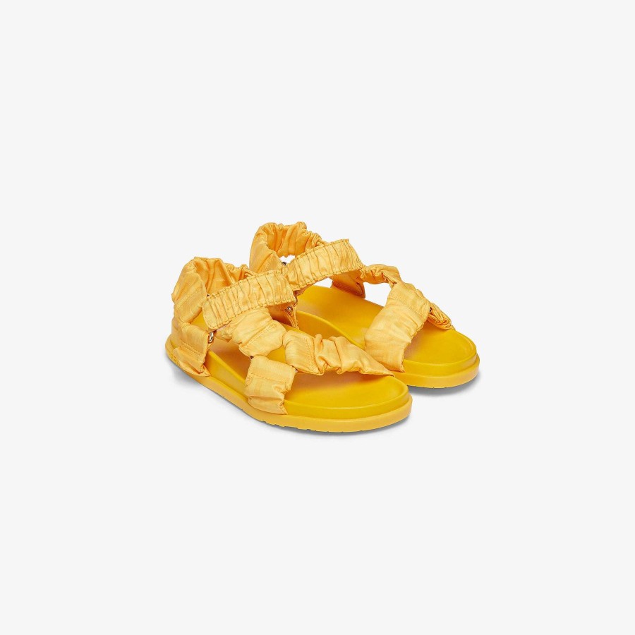 Bambini Fendi Scarpe | Sandali Junior Giallo