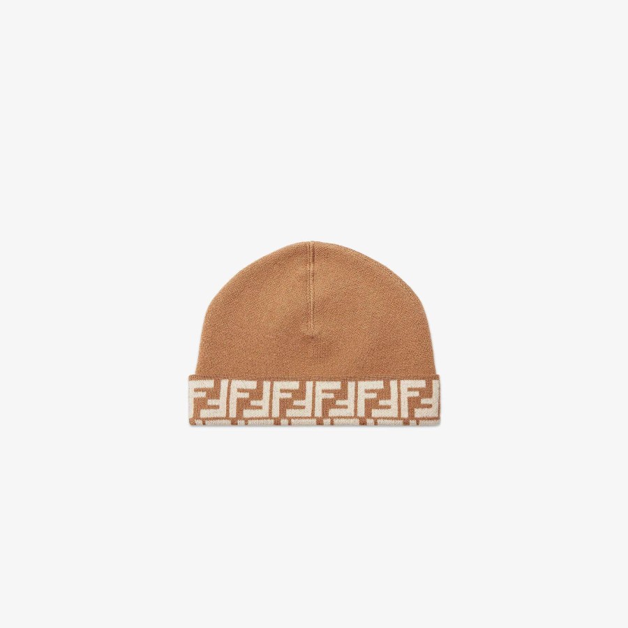 Bambini Fendi Accessori | Cappello Junior Beige