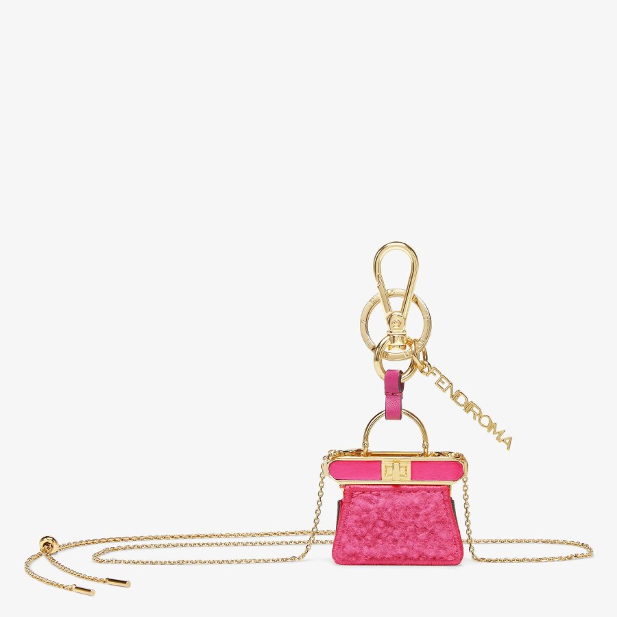 Donna Fendi Accessori Tecnologici E Lifestyle | Custodia Portachiavi Peekaboo Rosa