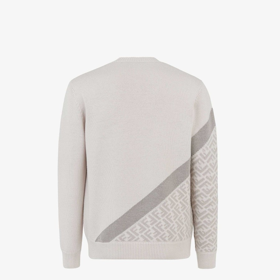 Uomo Fendi Maglieria | Maglione Bianco