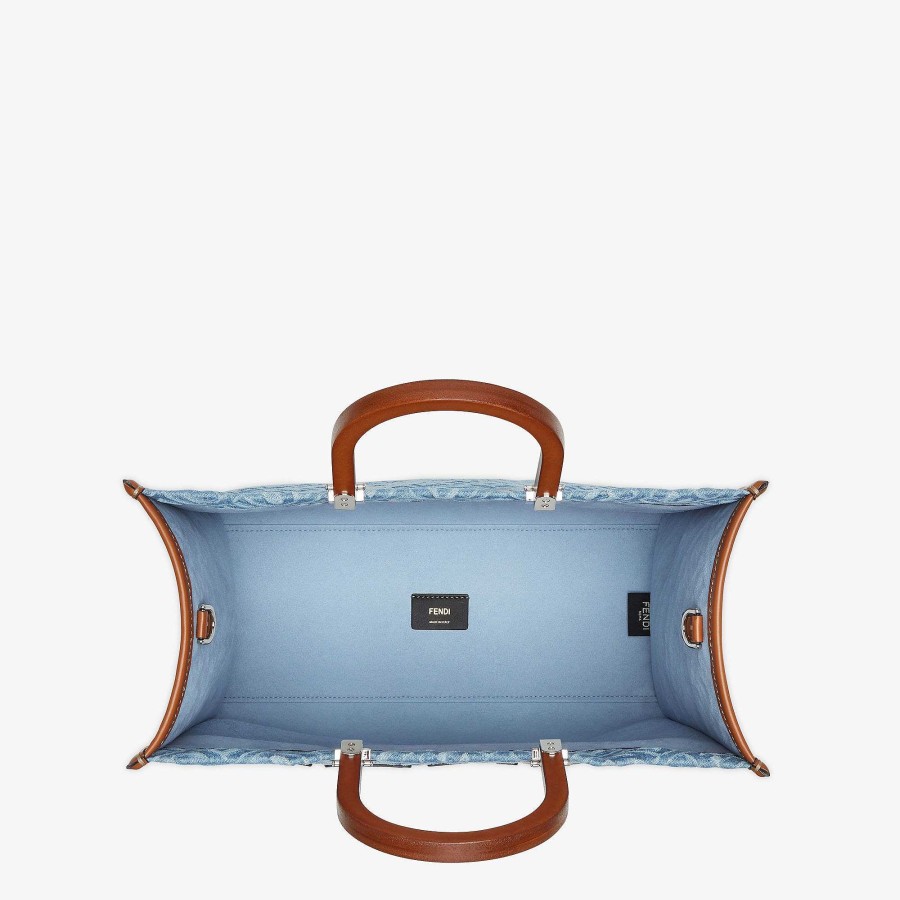 Donna Fendi Borse Tote | Fendi Sole Medio Azzurro