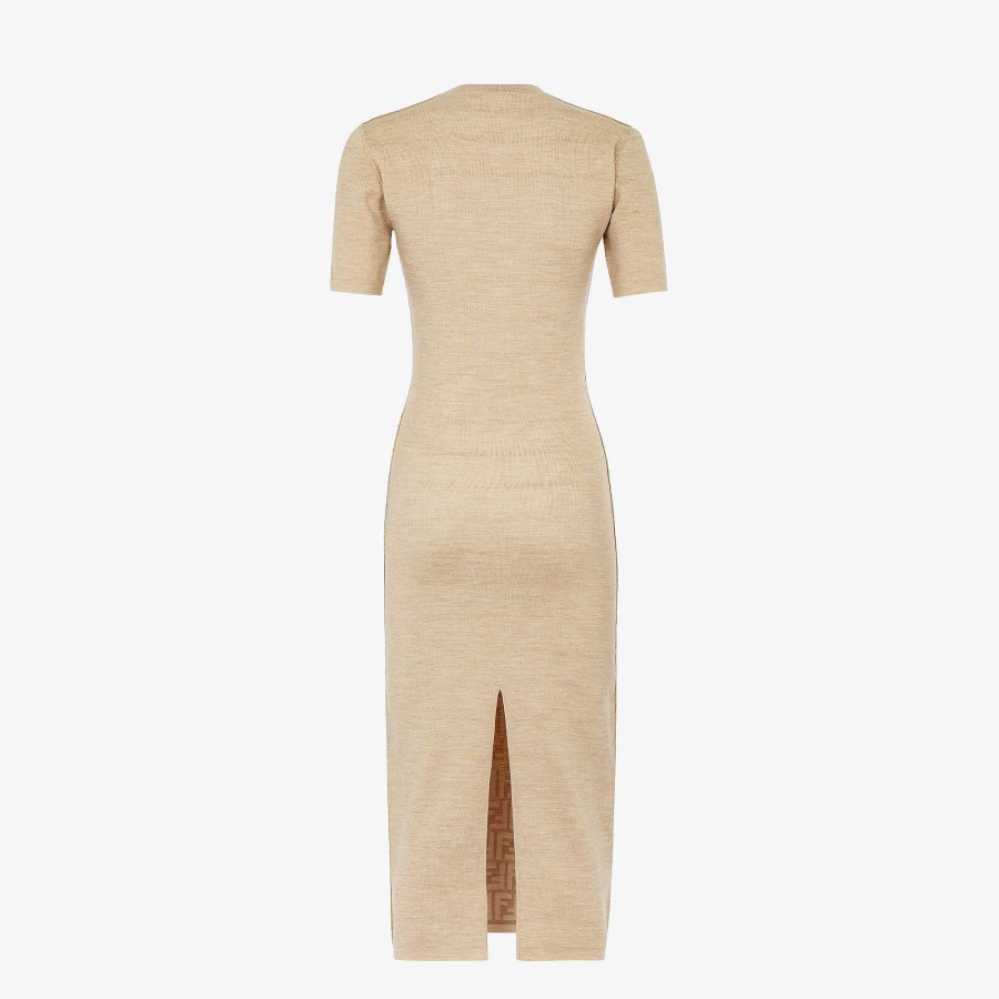 Donna Fendi Vestiti E Tute | Vestito Beige