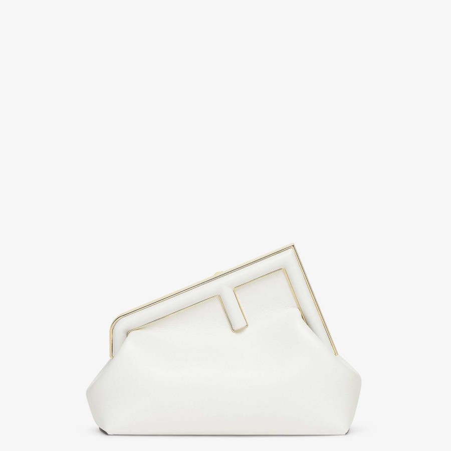 Donna Fendi Pochette E Pochette | Fendi Primo Midi Bianco