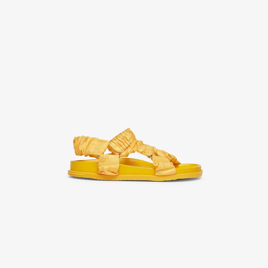 Bambini Fendi Scarpe | Sandali Junior Giallo