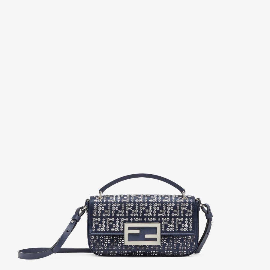 Donna Fendi Borse Mini | Custodia Per Telefono Baguette Blu