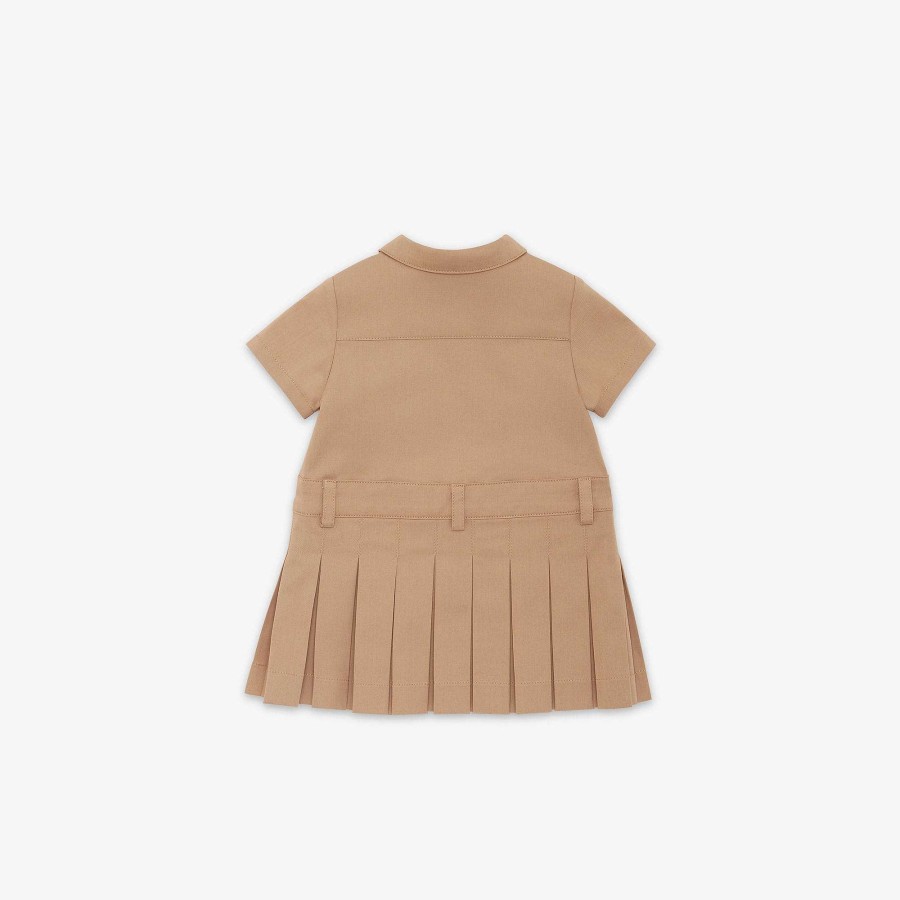 Bambini Fendi Neonata | Abito Da Bambino Beige