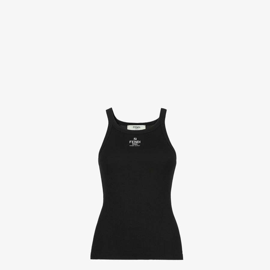 Donna Fendi Abbigliamento Sportivo | Superiore Nero