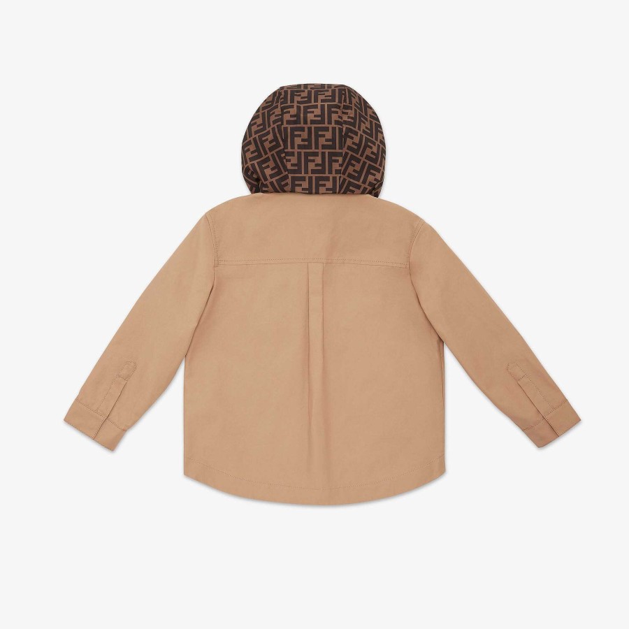 Bambini Fendi Abbigliamento | Giacca-Camicia Junior Beige