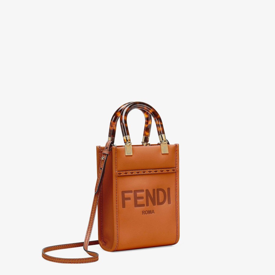 Donna Fendi Borse A Tracolla E A Tracolla | Mini Borsa Sunshine Marrone