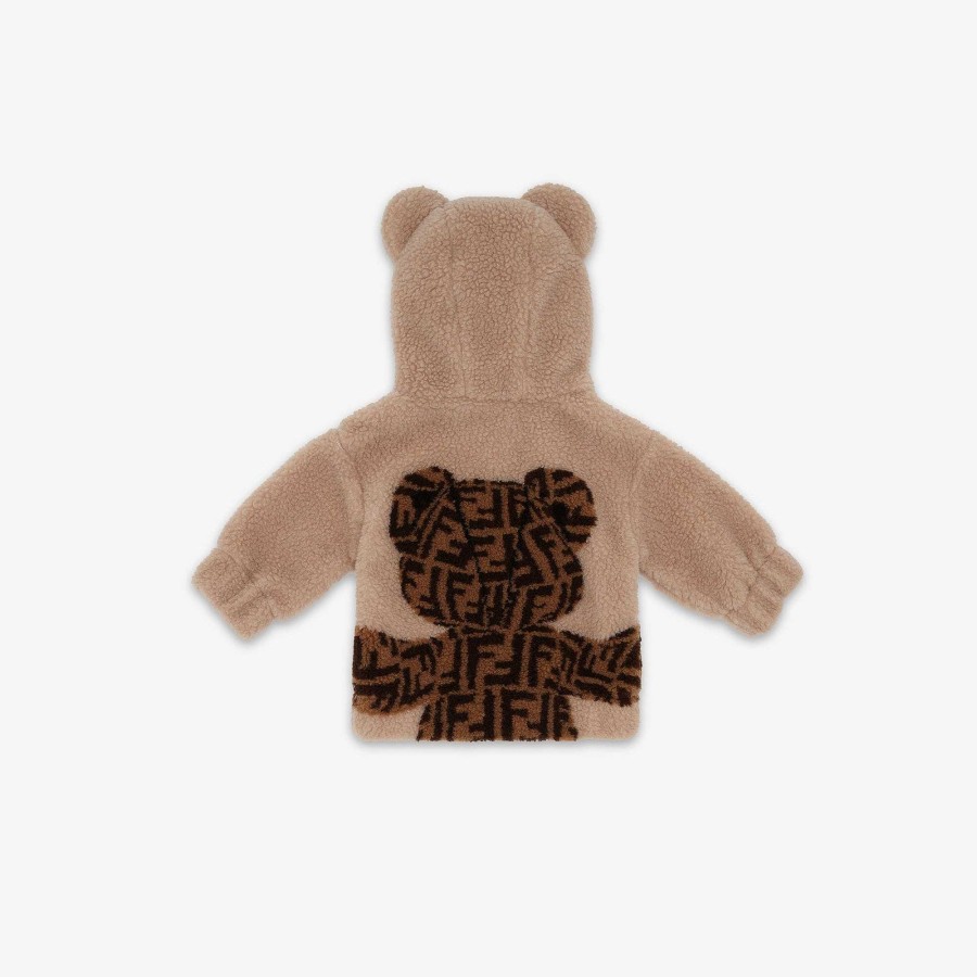 Bambini Fendi Neonato | Felpa Per Bebe Beige