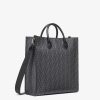 Uomo Fendi Borse Da Viaggio | Borsa Tote Verticale Diagonale Fendi Nero