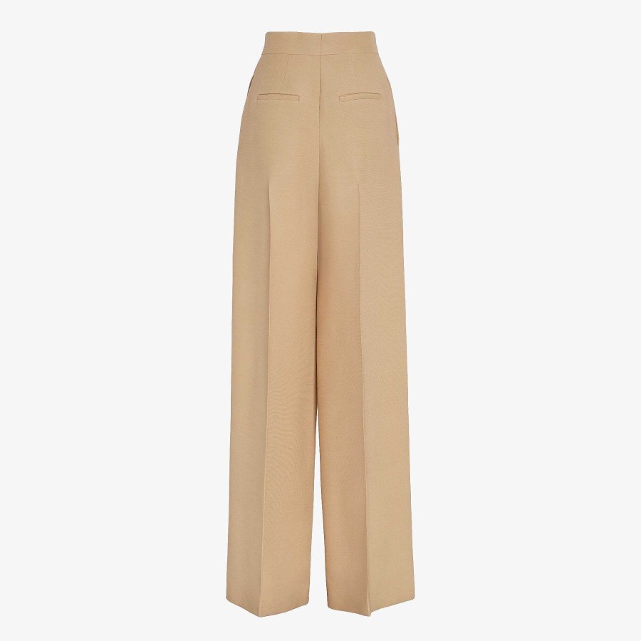 Donna Fendi Pantaloni E Pantaloncini | Pantaloni Beige