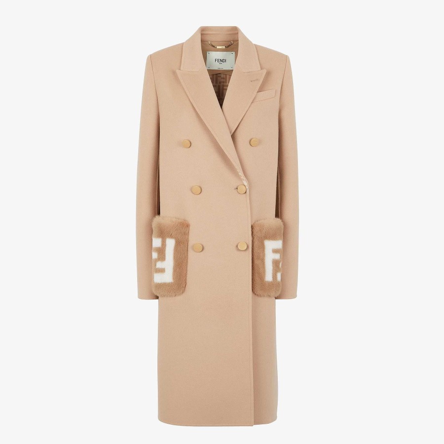 Donna Fendi Capispalla | Cappotto Beige