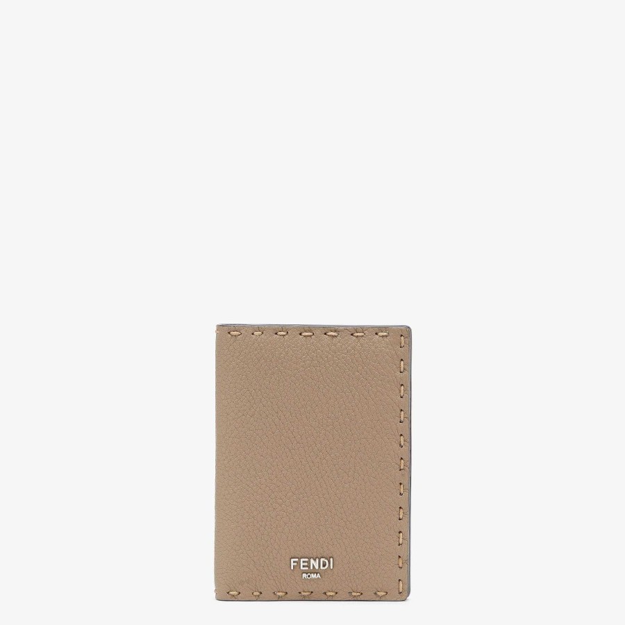 Uomo Fendi Portacarte | Portacarte Selleria Beige