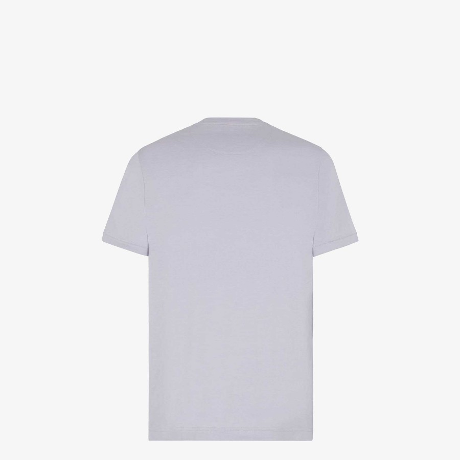 Uomo Fendi T-Shirt E Polo | Maglietta Viola