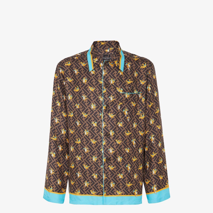 Fendi X Frgmt X Pokémon Fendi | Camicia Marrone