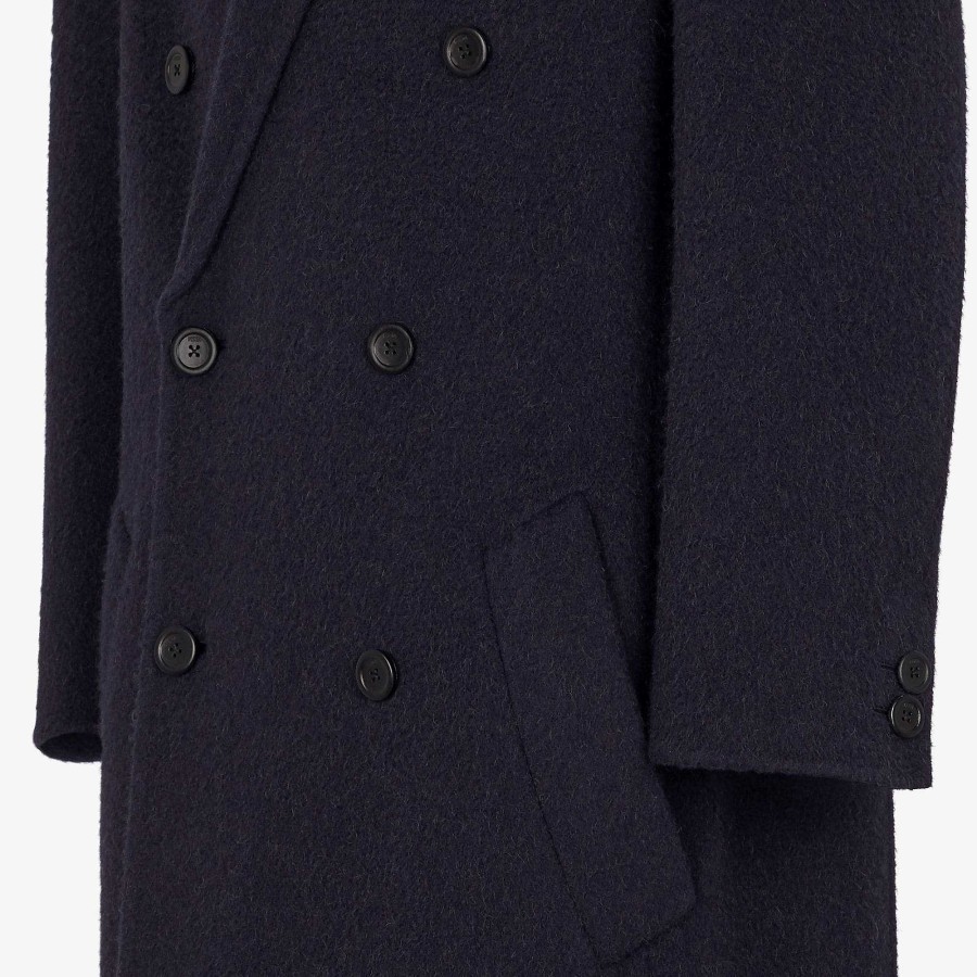 Uomo Fendi Capispalla | Cappotto Blu