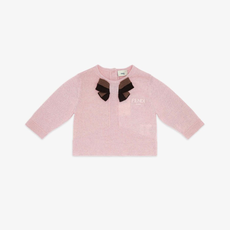 Bambini Fendi Neonata | Cardigan Per Bebe Rosa