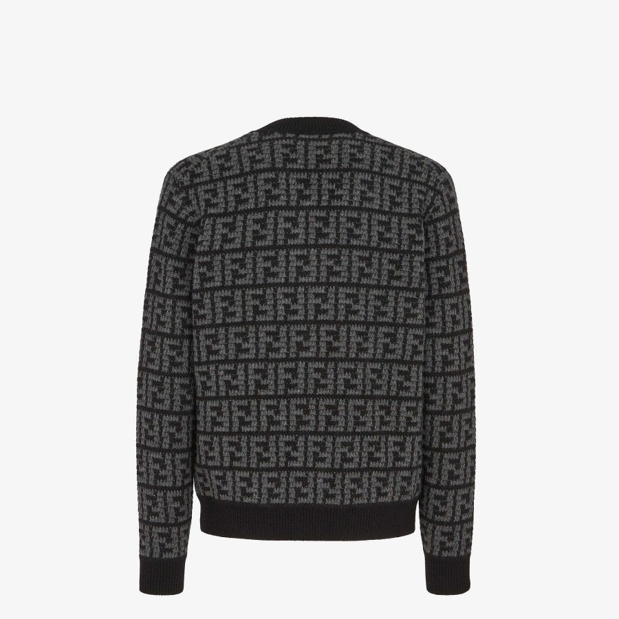 Uomo Fendi Maglieria | Cardigan Nero