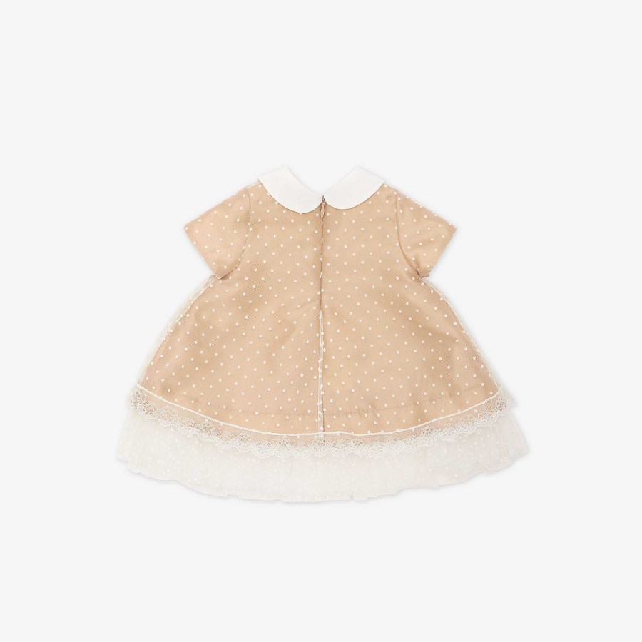 Bambini Fendi Neonata | Abito Da Bambino Beige