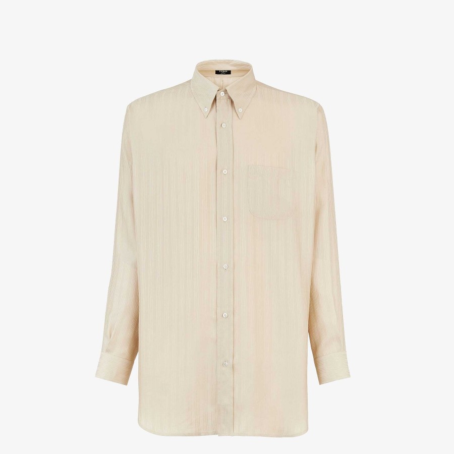 Uomo Fendi Camicie | Camicia Beige