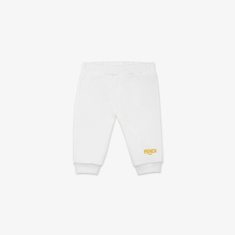 Bambini Fendi Neonato | Pantaloni Per Bambini Bianco