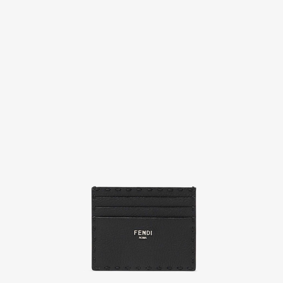 Uomo Fendi Portacassere | Portacarte Selleria Nero